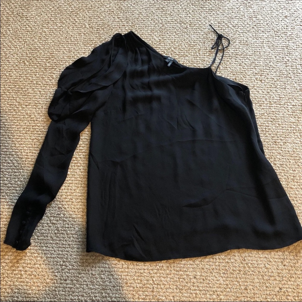 PAIGE silk blouse cold shoulder